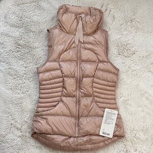 Lululemon Fluffin Awesome Vest Rose Gold Size 4